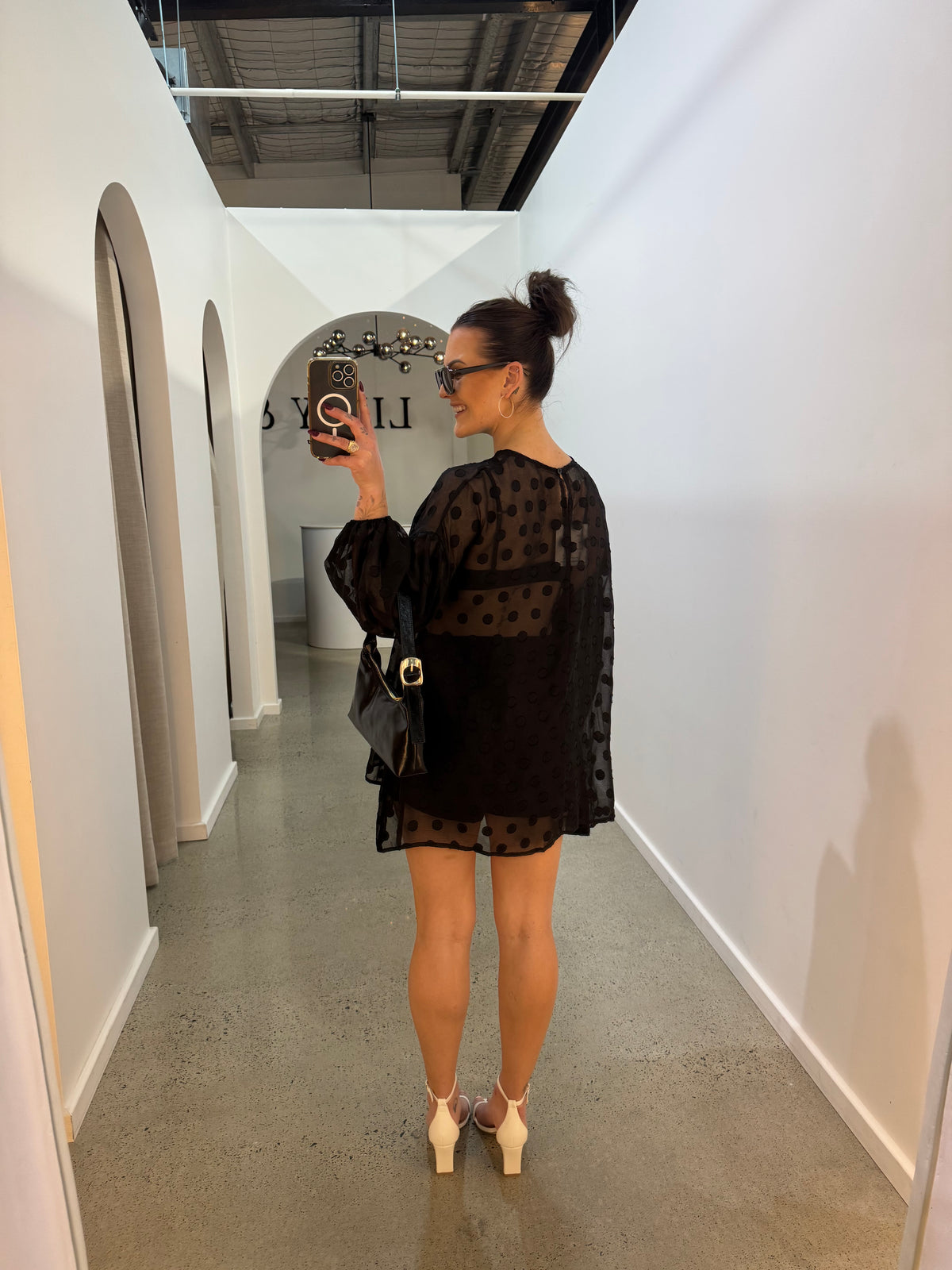 BY FRANKIE / BALLON TOP / BLACK / 593-1