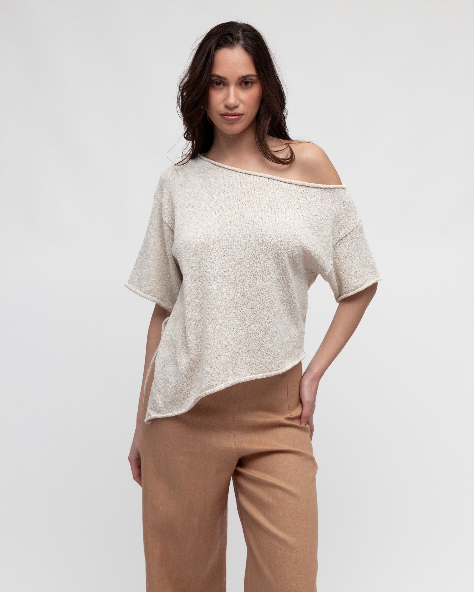 WHITE CLOSET / ASHY BOUNCE TOP / OATMEAL / TF10964