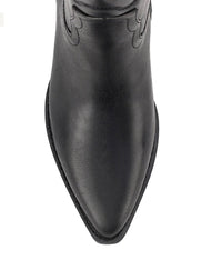 VERALI / BENTLEY COWBOY BOOT / BLACK DISTRESSED