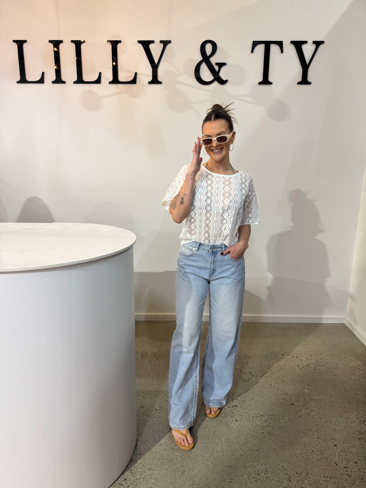 ABRAND / 95 BAGGY LILY RCY DENIM JEANS / A63j43