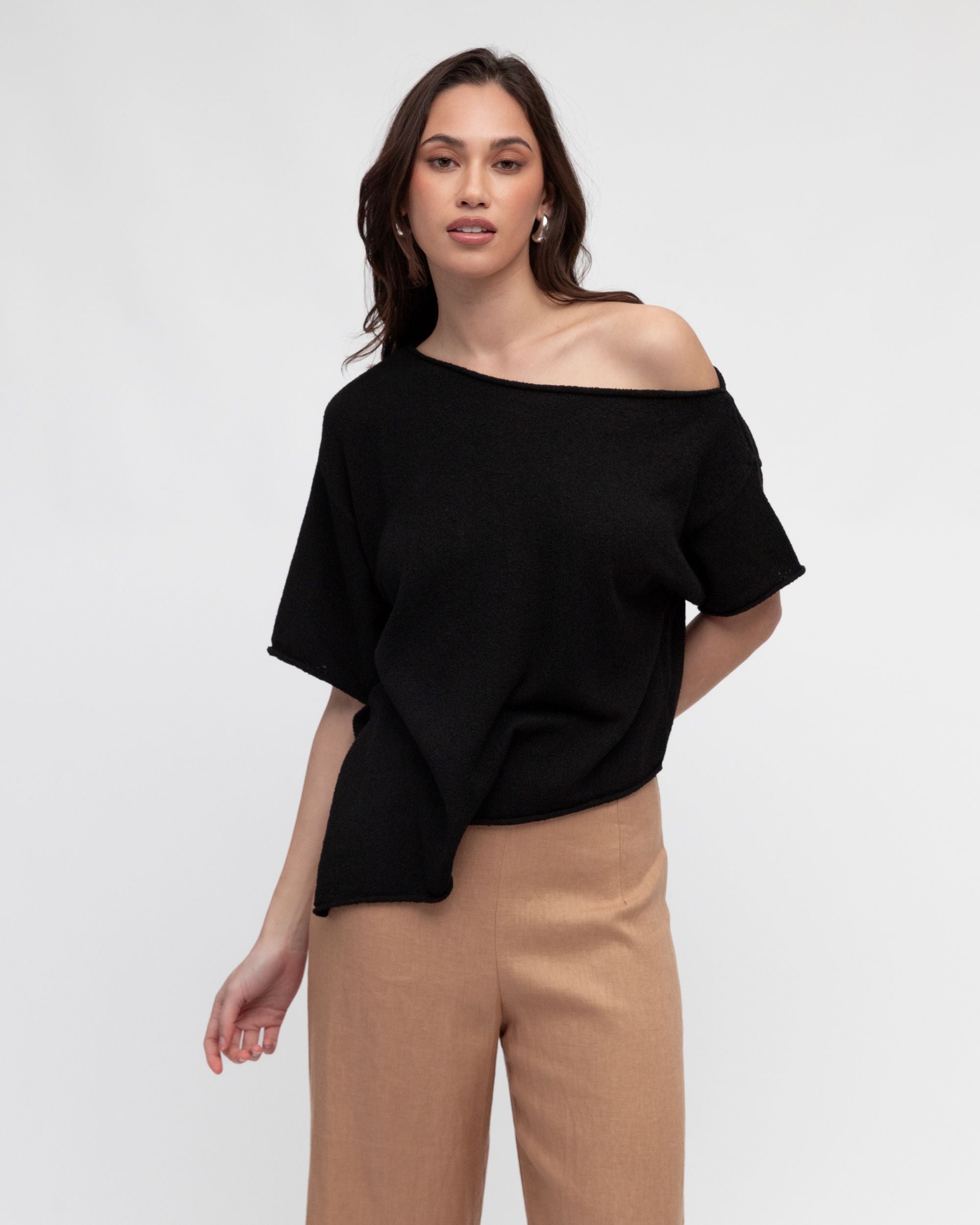 WHITE CLOSET / ASHY BOUNCE TOP / BLACK / TF10964