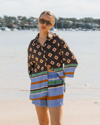 WHITE CLOSET / RESORT GEO SHORTS / TFE12106