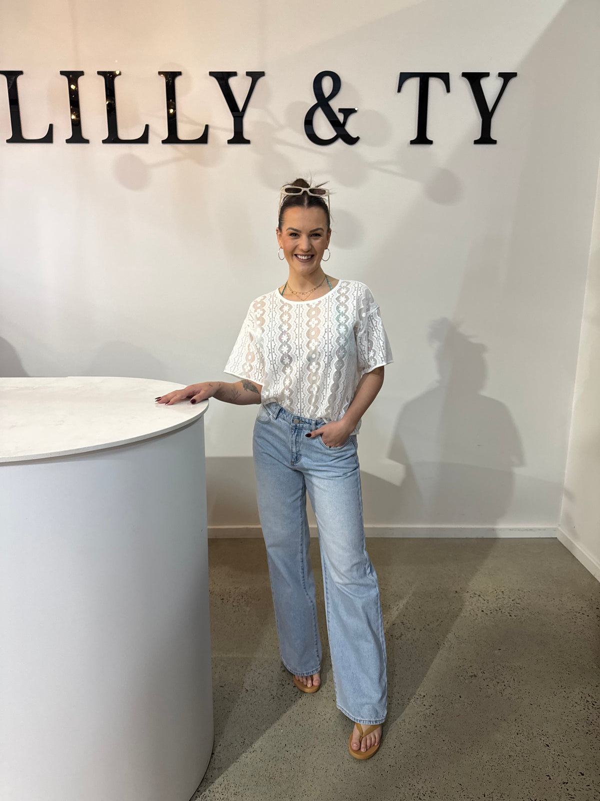 ABRAND / 95 BAGGY LILY RCY DENIM JEANS / A63j43