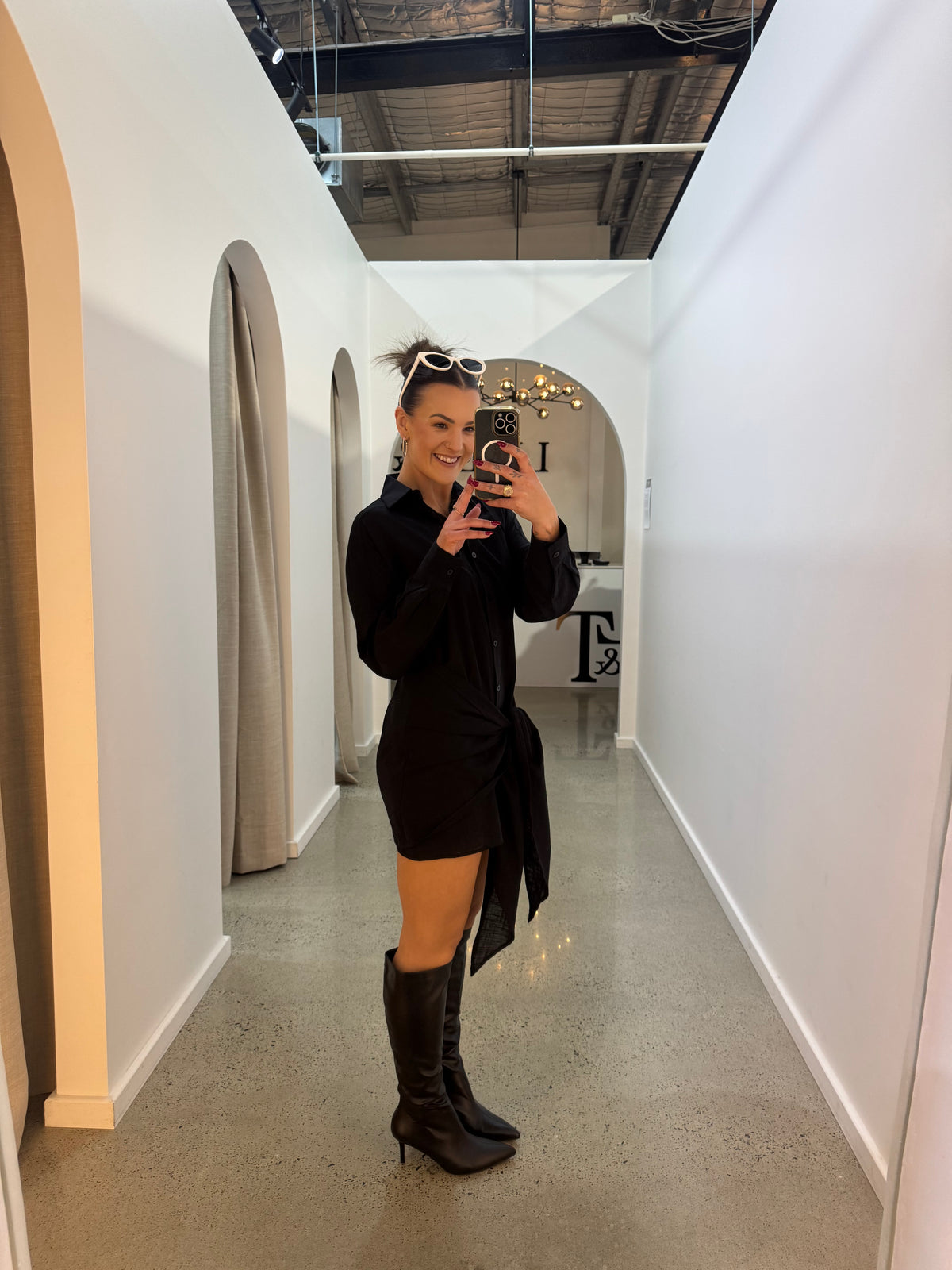 BY FRANKIE / TIE DRESS / BLACK / 1161-1