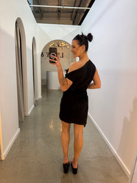 BY FRANKIE / OFF SHOULDER MINI DRESS BLACK / 1168-1