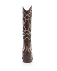 VERALI / BENTLEY COWBOY BOOT / BROWN DISTRESSED