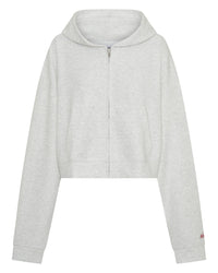 SSAINT / CROPPED HOODIE GREY- RED