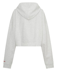 SSAINT / CROPPED HOODIE GREY- RED