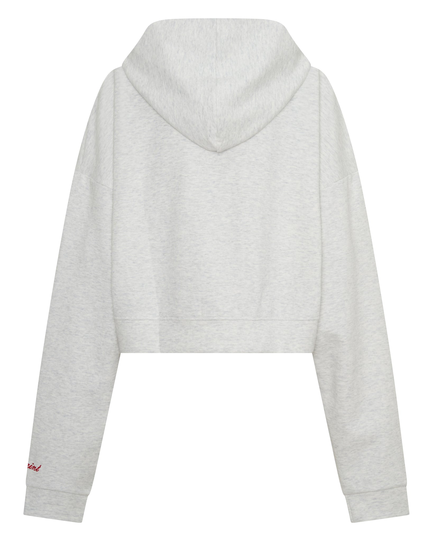 SSAINT / CROPPED HOODIE GREY- RED