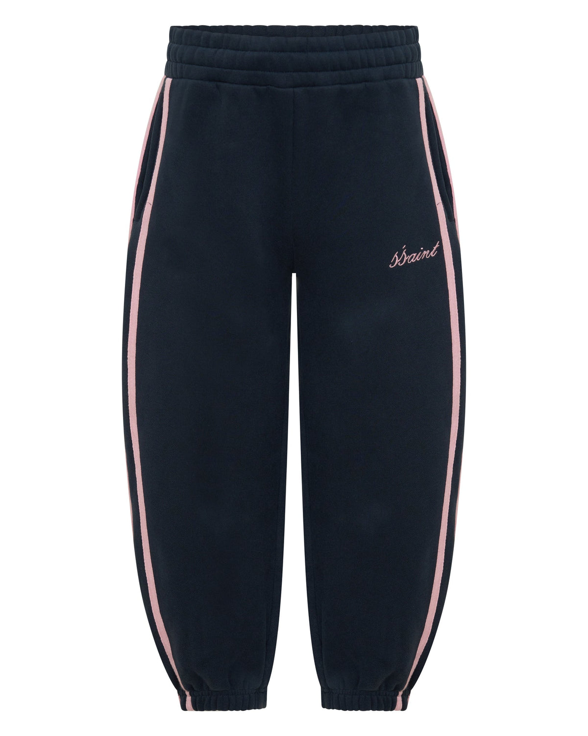 SSAINT / FLEECE TRACHIES NAVY-PINK STRIP / 10-12