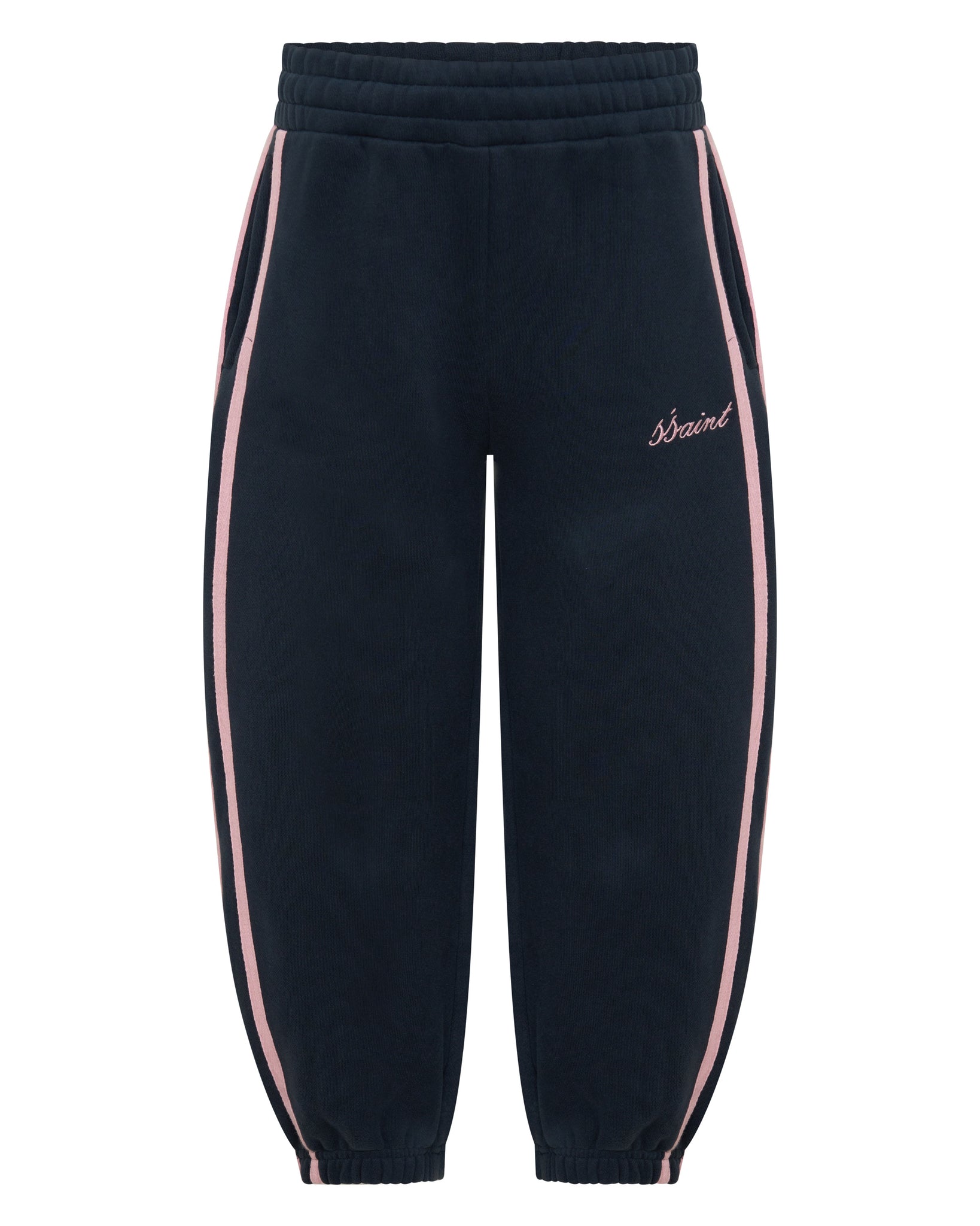 SSAINT / FLEECE TRACHIES NAVY-PINK STRIP / 10-12