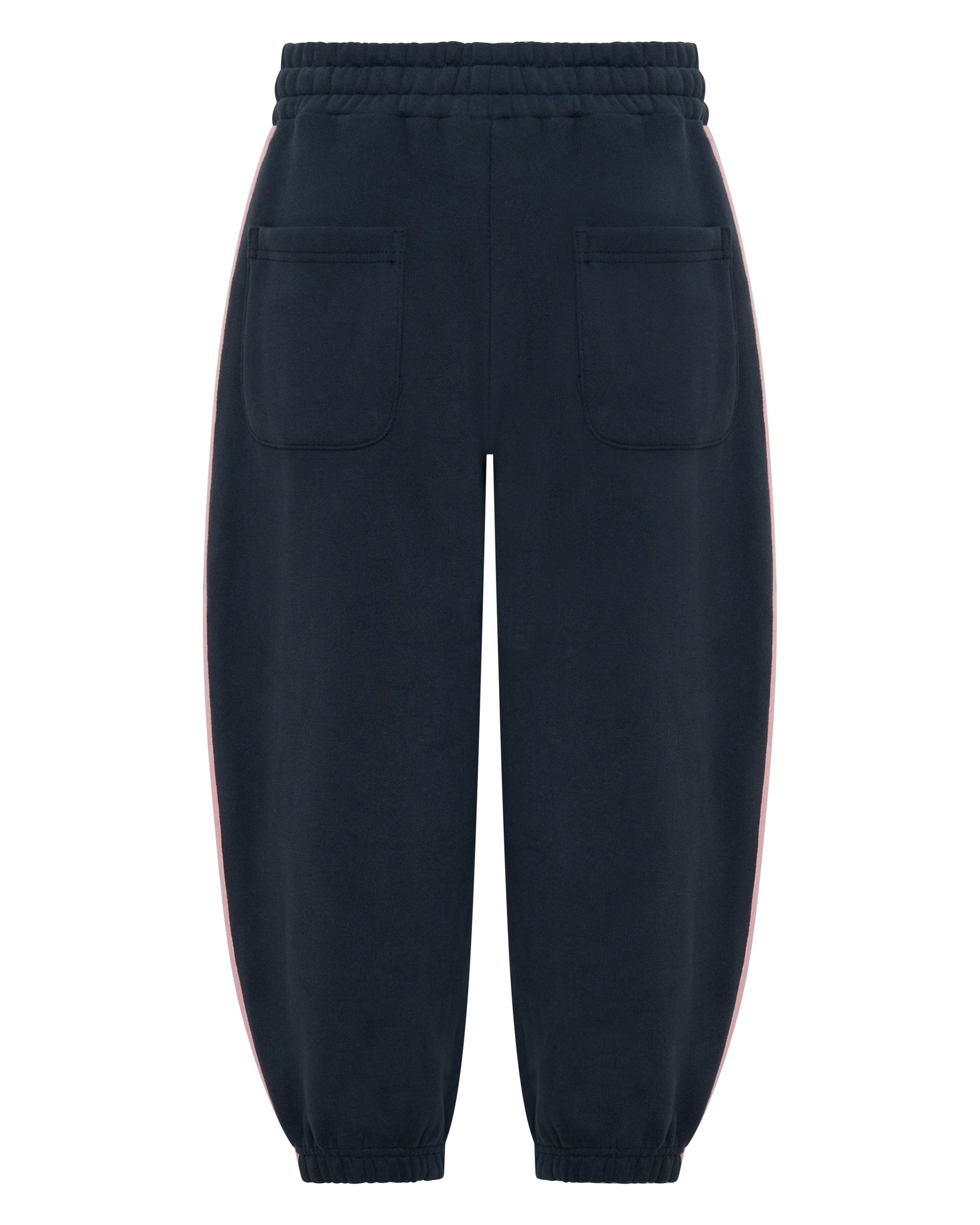 SSAINT / FLEECE TRACHIES NAVY-PINK STRIP / 10-12