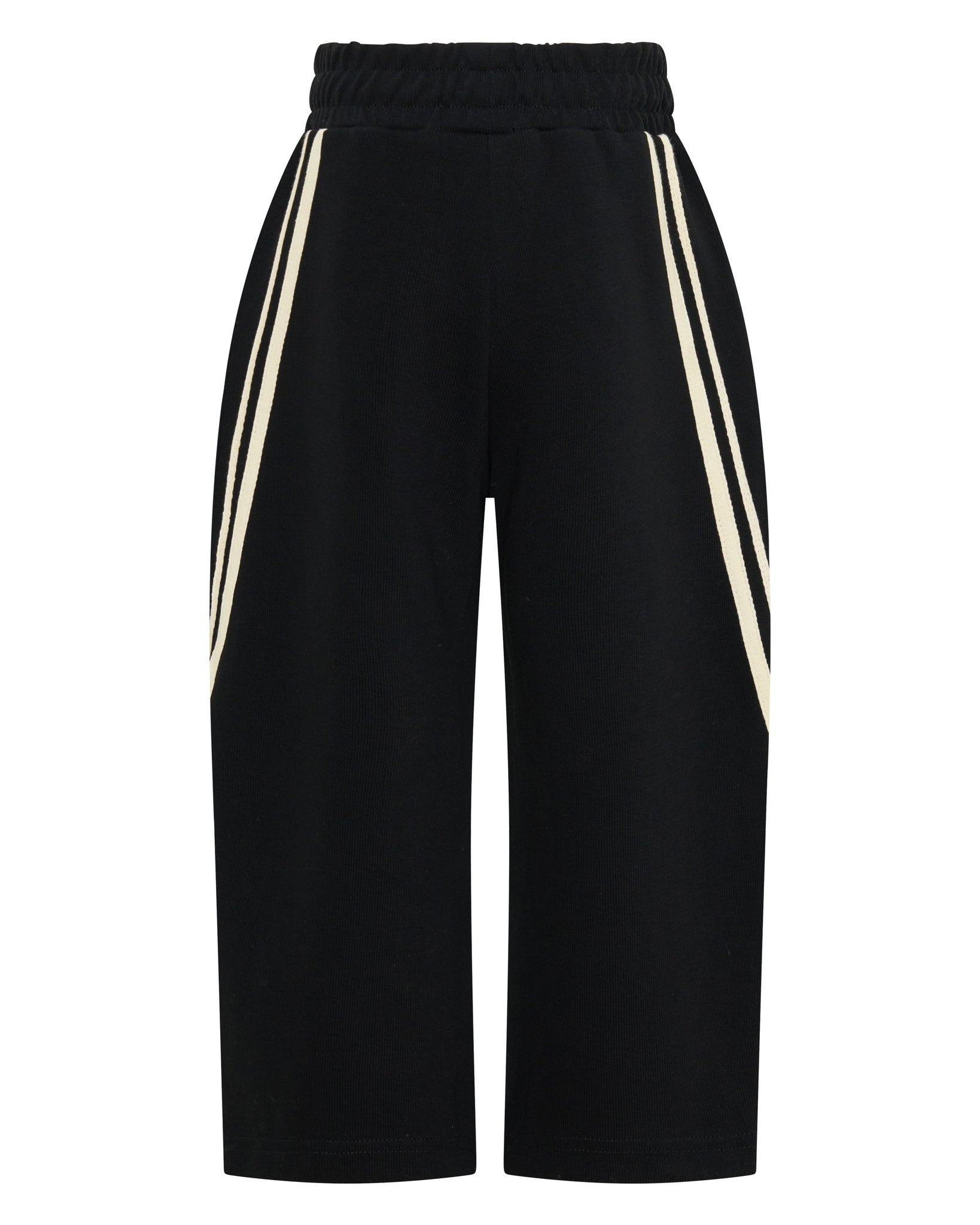 SSAINT / KIDS BARREL PANTS BLACK-BUTTER STRIP / AGE 10-12
