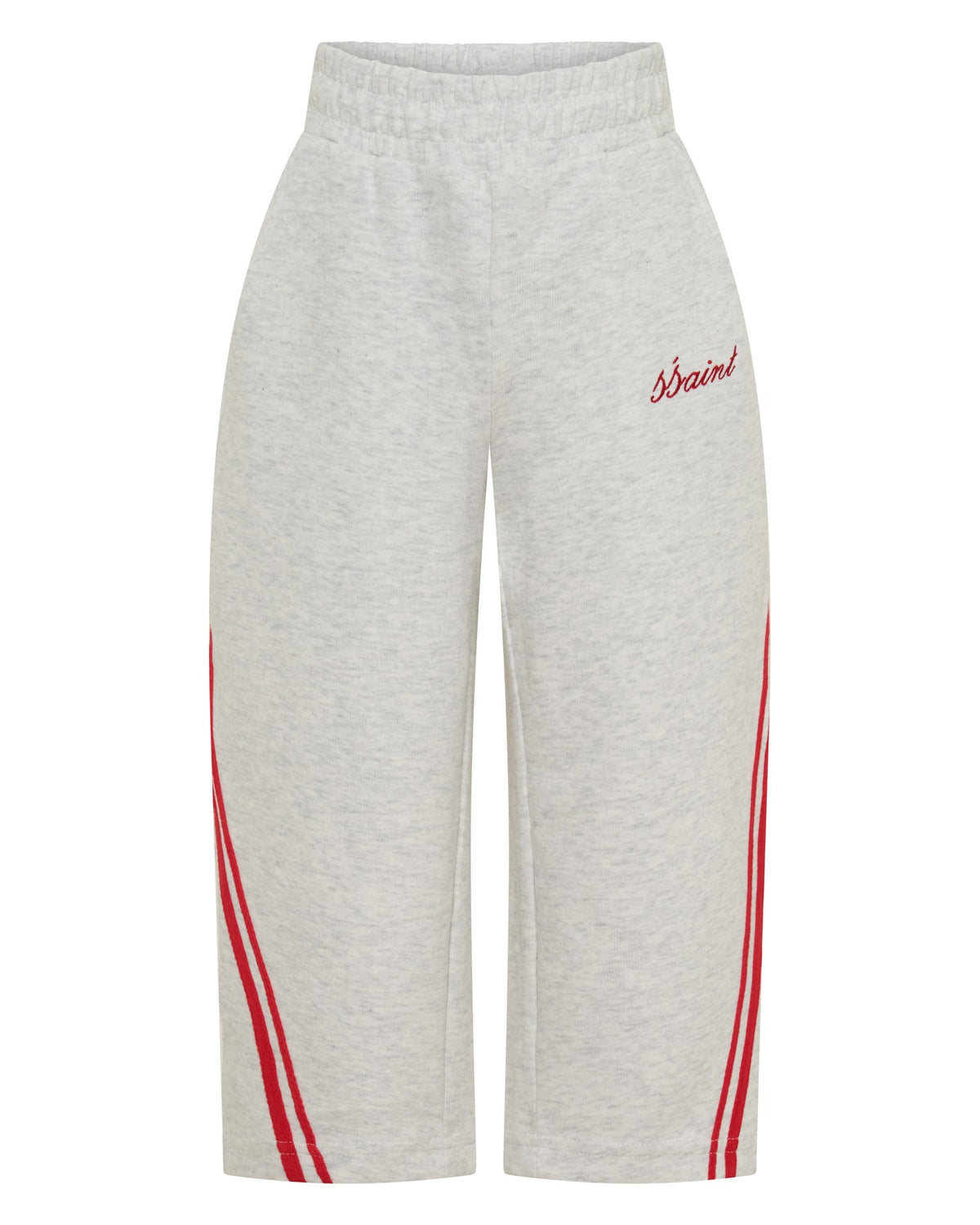 SSAINT / KIDS BARREL PANTS GREY-RED STRIPE / SIZE 10-12