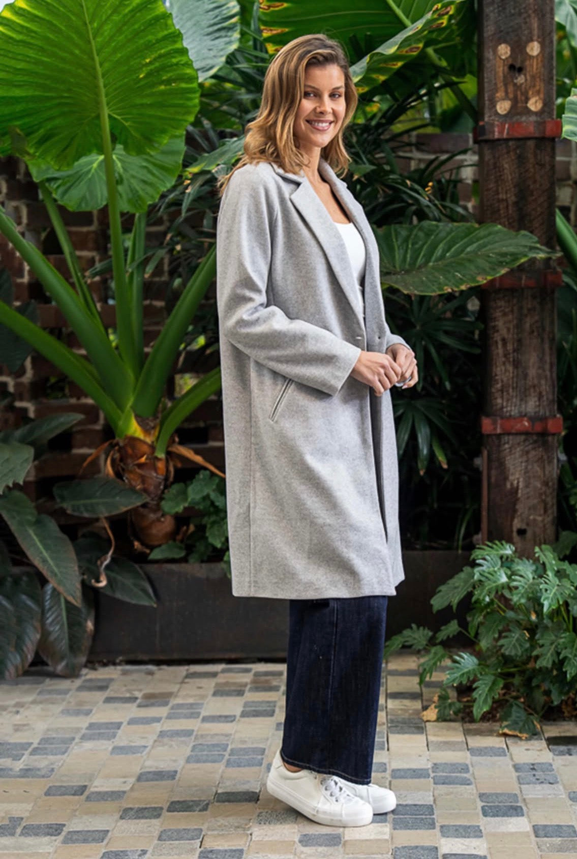 BOHO AUSTRALIA / KATIE TRENCH COAT / C23535152 / GREY