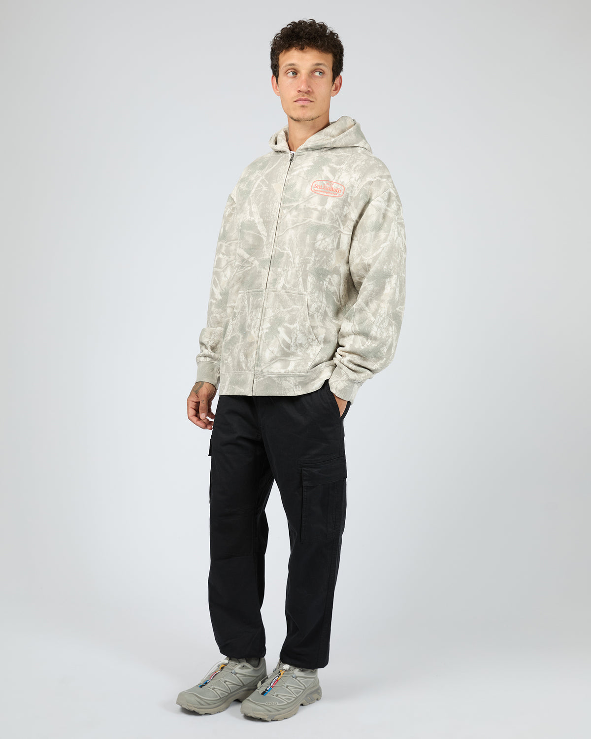 SILENT THEORY / CROPPED HOODY / BLACK / 6074030