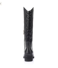 VERALI / BENTLEY COWBOY BOOT / BLACK DISTRESSED