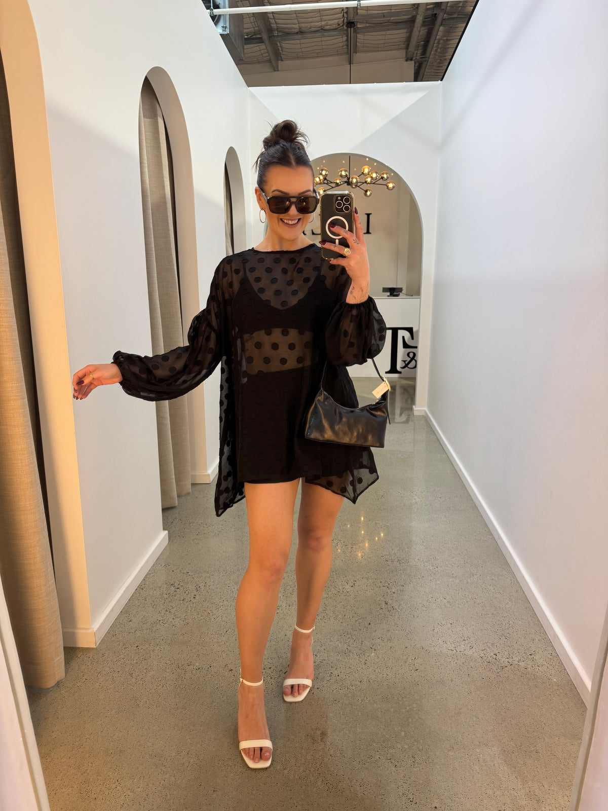 BY FRANKIE / BALLON TOP / BLACK / 593-1