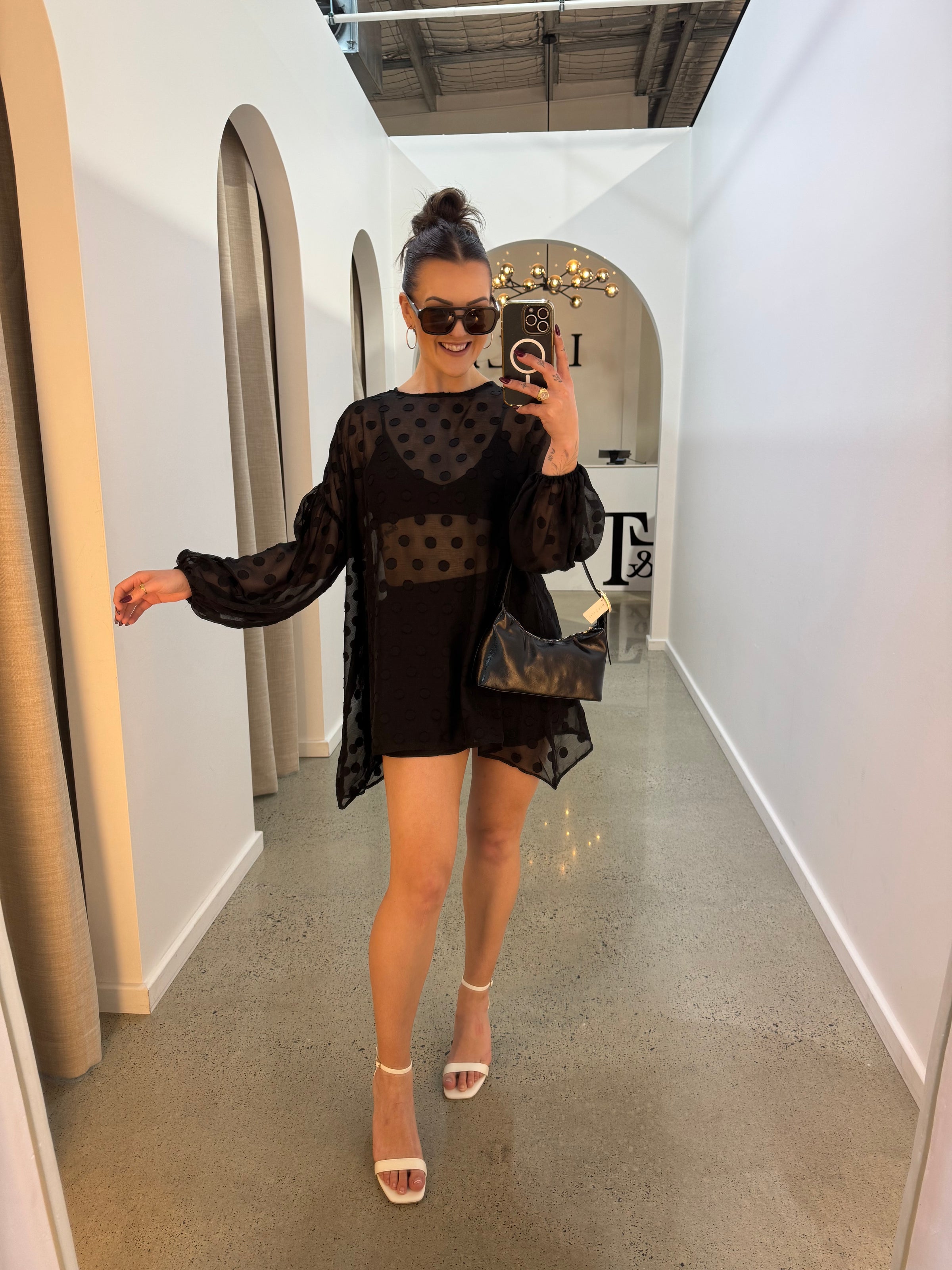 BY FRANKIE / BALLON TOP / BLACK / 593-1