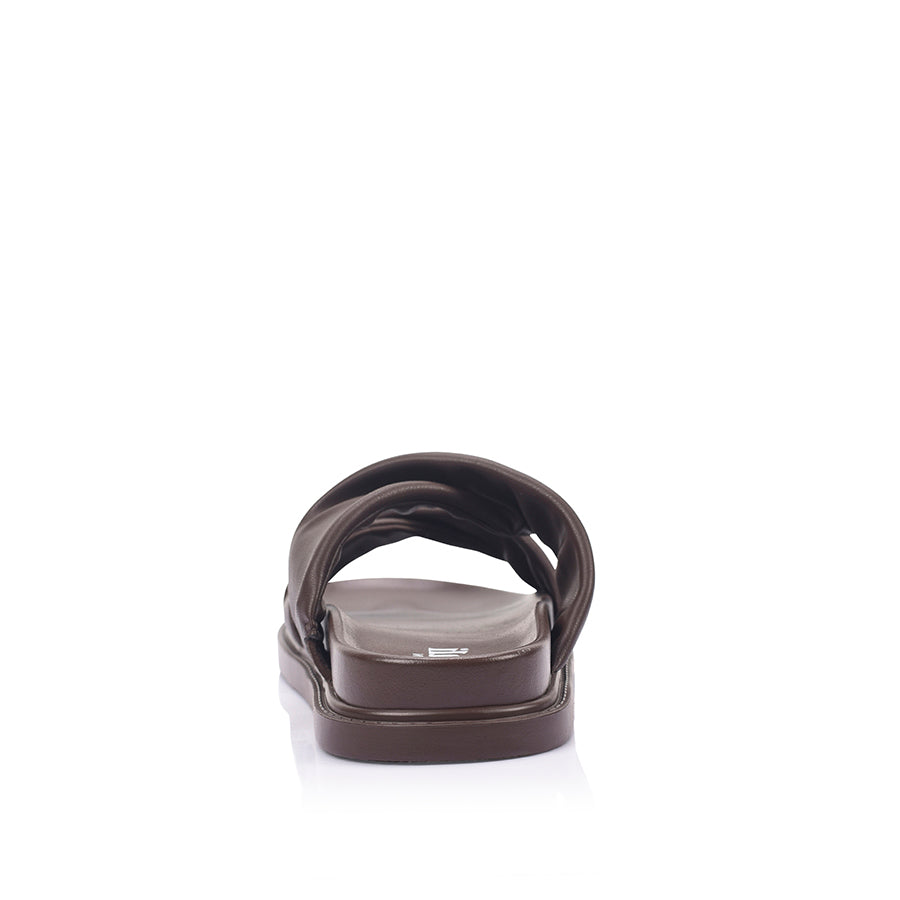 VERALI / BINDY FOOTBED SLIDE / CHOCOLATE