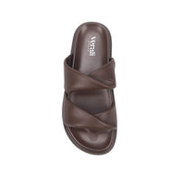 VERALI / BINDY FOOTBED SLIDE / CHOCOLATE