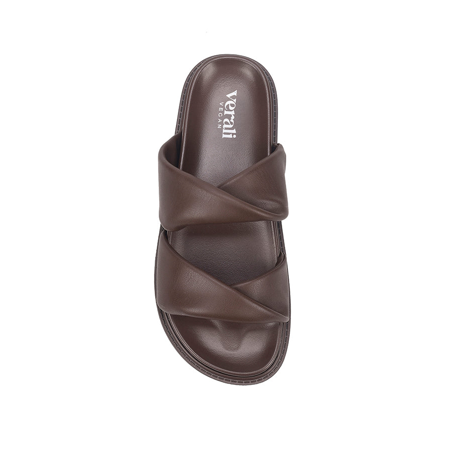 VERALI / BINDY FOOTBED SLIDE / CHOCOLATE