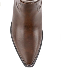 VERALI / BENTLEY COWBOY BOOT / BROWN DISTRESSED