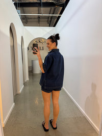 BY FRANKIE / DARK DENIM SHORTS / 1163-1