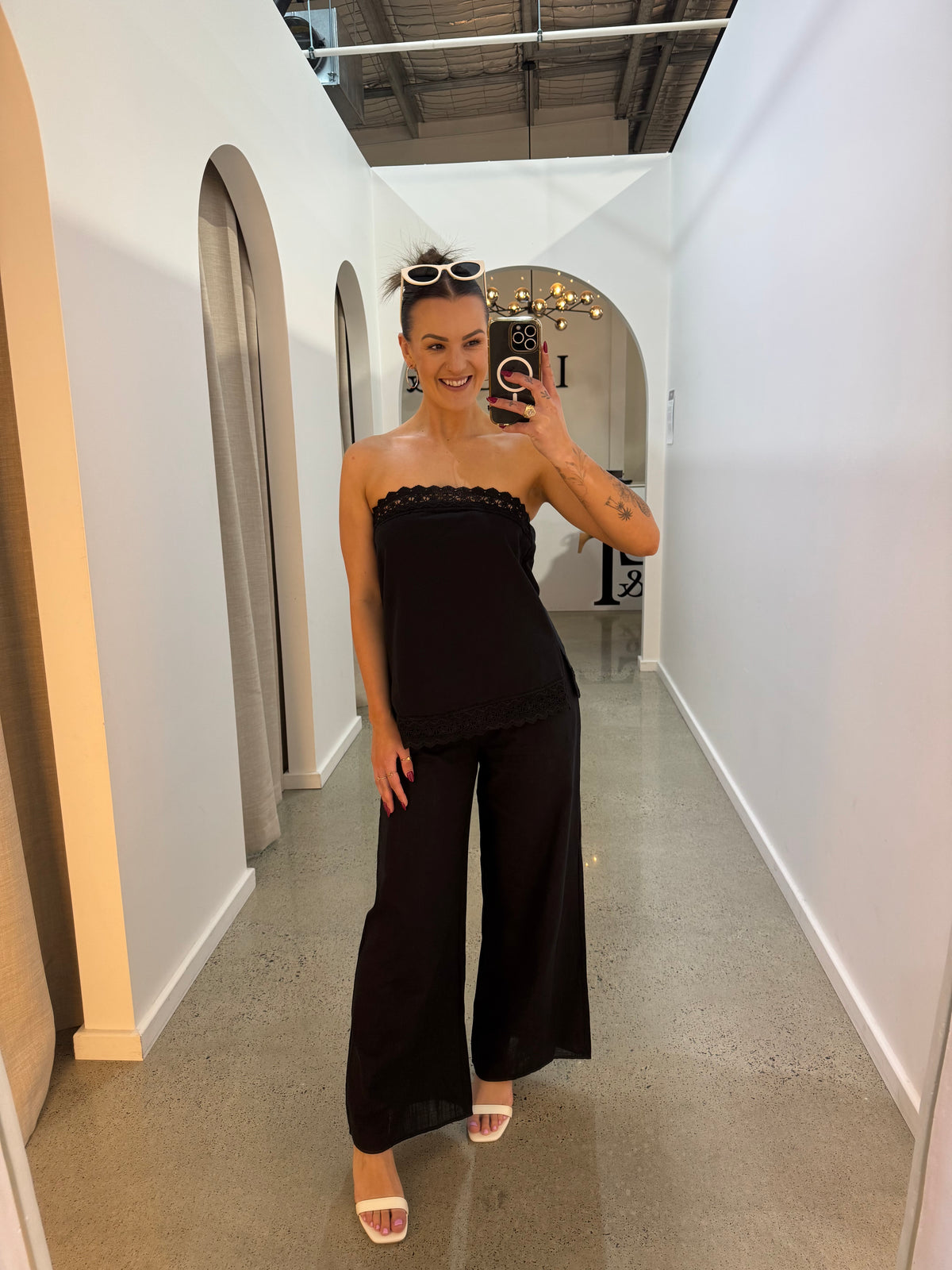 BY FRANKIE / STRAPLESS TOP WITH LACE / 1164-1