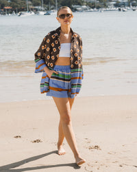WHITE CLOSET / RESORT GEO SHORTS / TFE12106