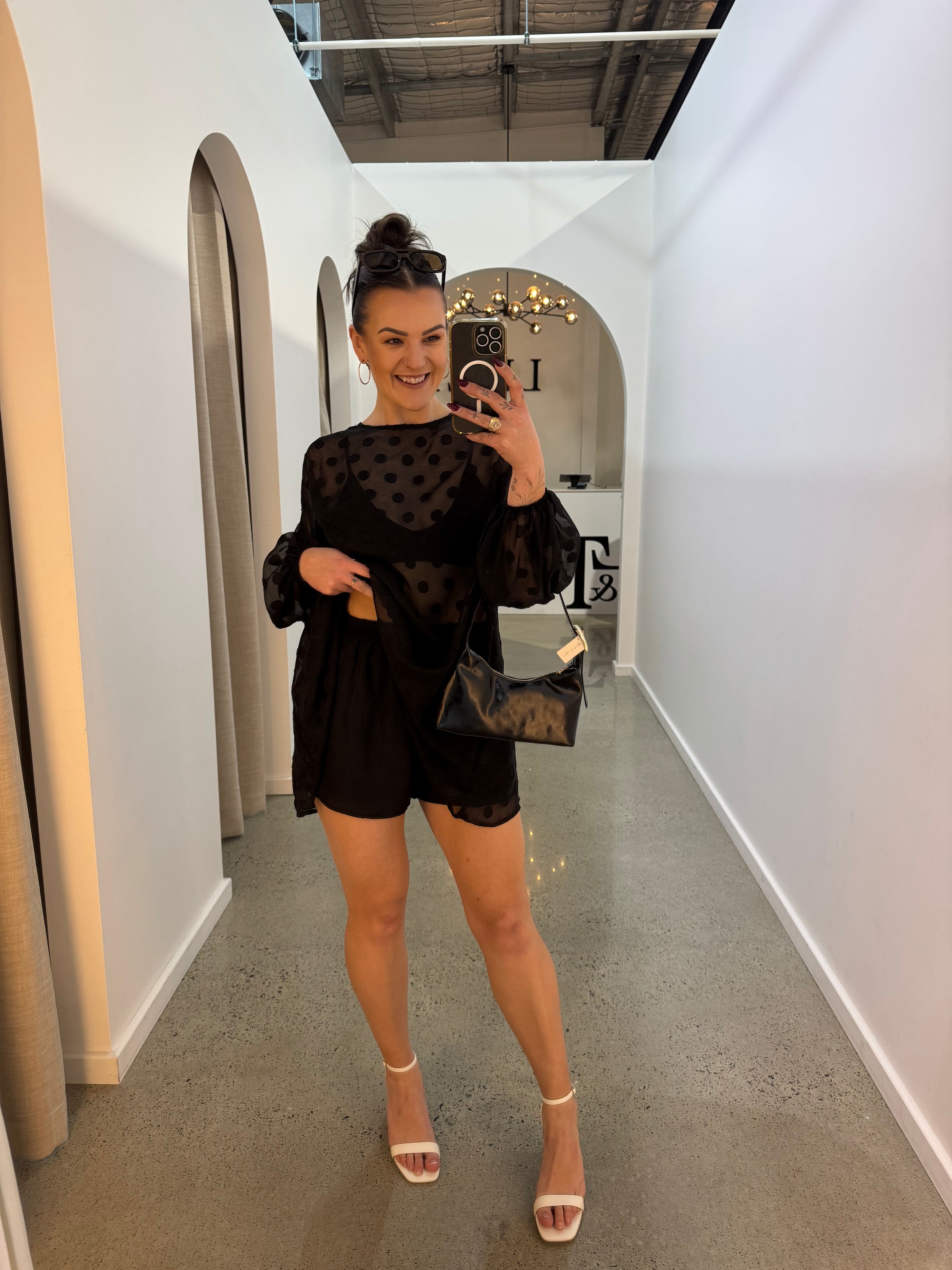 BY FRANKIE / BALLON TOP / BLACK / 593-1