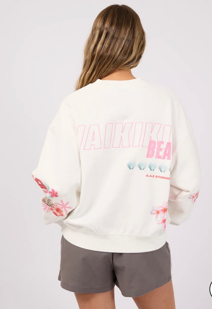 ALL ABOUT EVE ACTIVE / HAWAIIAN HIBISCUS BOX CREW / 6488109