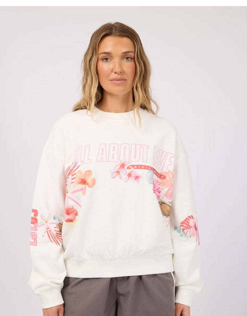 ALL ABOUT EVE ACTIVE / HAWAIIAN HIBISCUS BOX CREW / 6488109