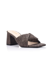VERALI / STELLA HEEL / CHOCOLATE RAFFIA