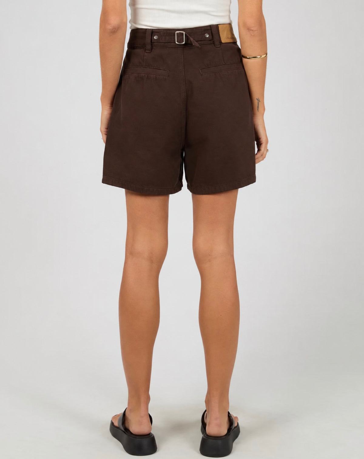 ALL ABOUT EVE / STEVIE DENIM SHORT / BROWN / 64DO348.BRWN