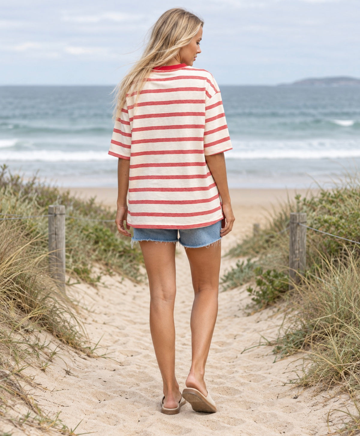 PAPER HEART / MIMI RED STRIPE TEE / PH12298