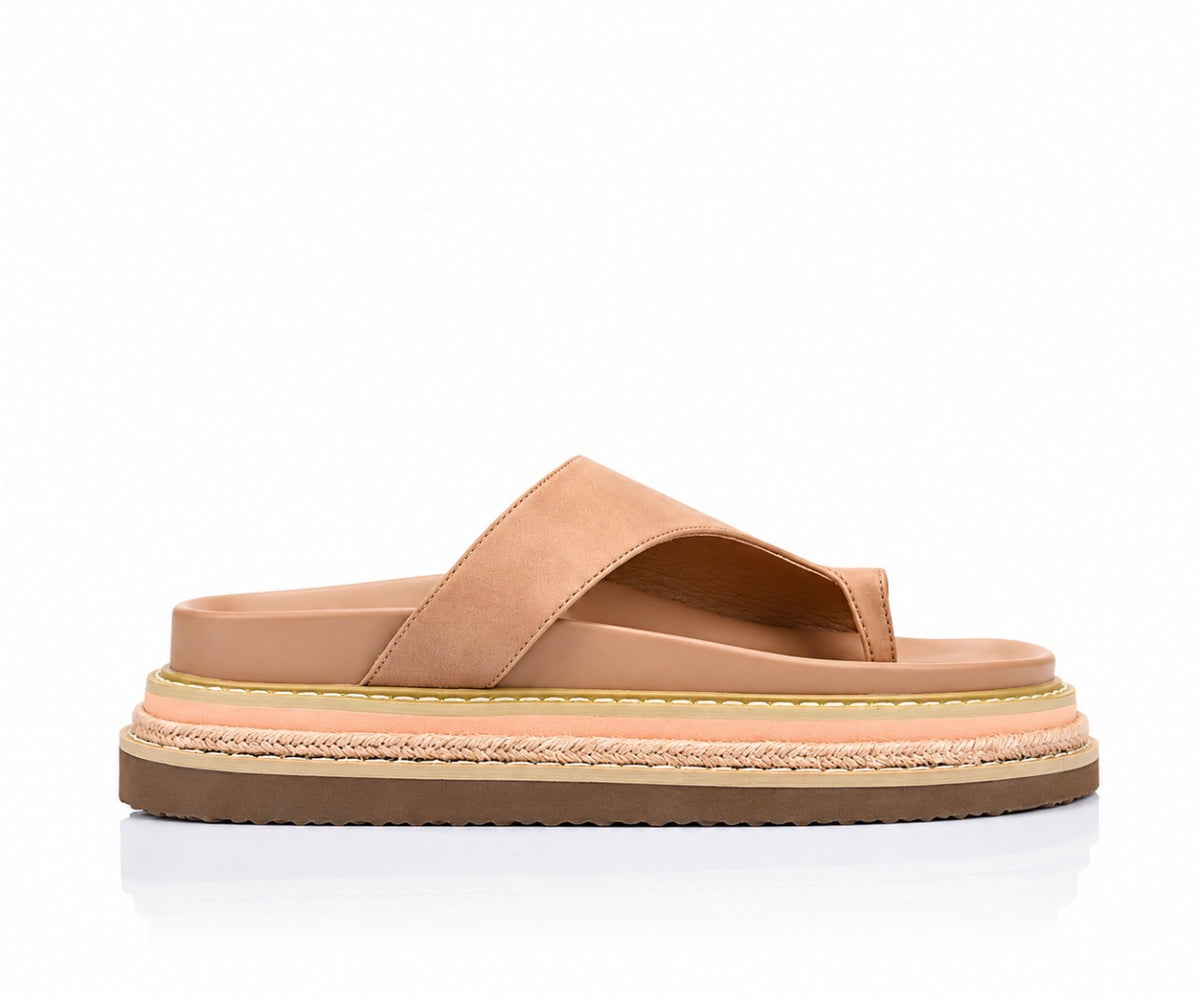 VERALI / THOR PLATFORM THONG / BISCUIT