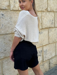 COUNTRY DENIM / THAT 70’S DENIM SHORTS / BLACK / CGJ1624