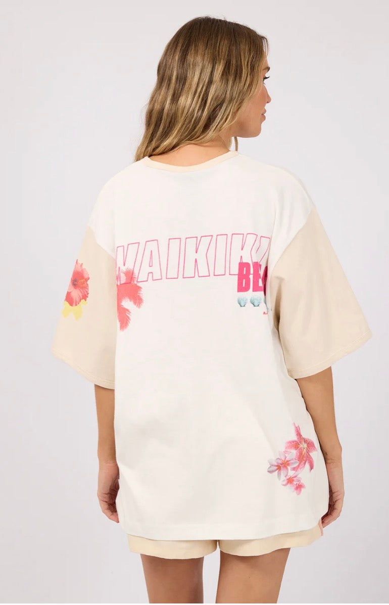ALL ABOUT EVE ACTIVE / HAWAIIAN HIBISCUS OVERSIZED TEE / 6488108