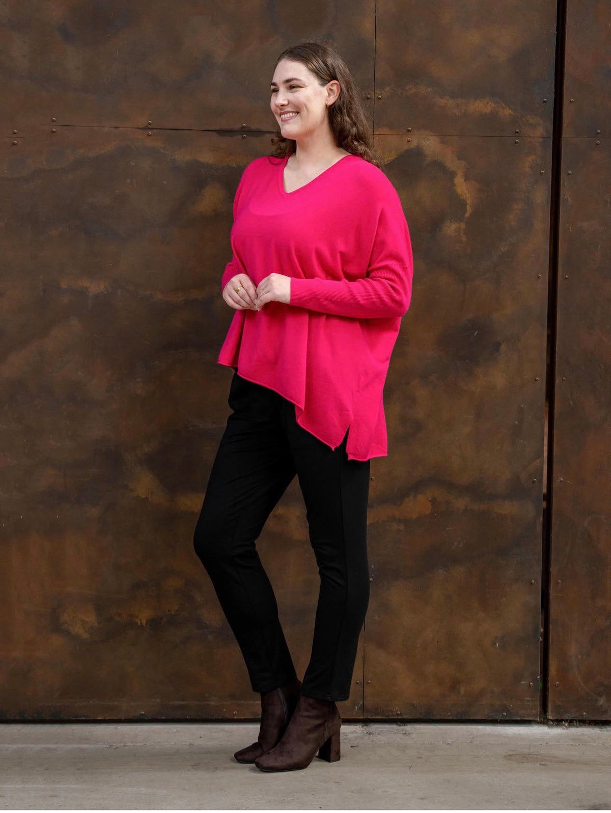 BOHO AUSTRALIA / MARGIE KNIT TOP / PINK / BK26489433