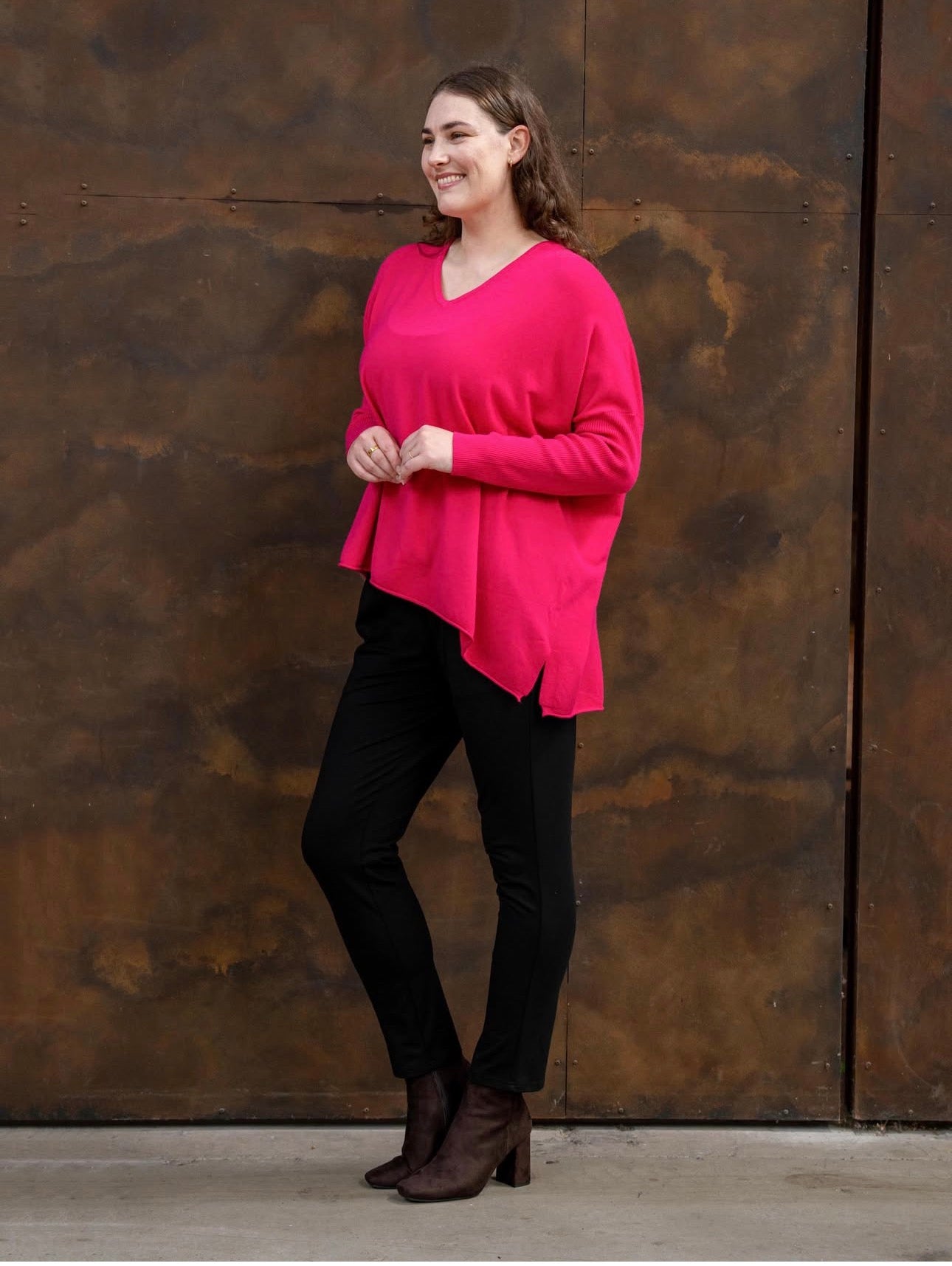 BOHO AUSTRALIA / MARGIE KNIT TOP / PINK / BK26489433