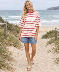 PAPER HEART / MIMI RED STRIPE TEE / PH12298