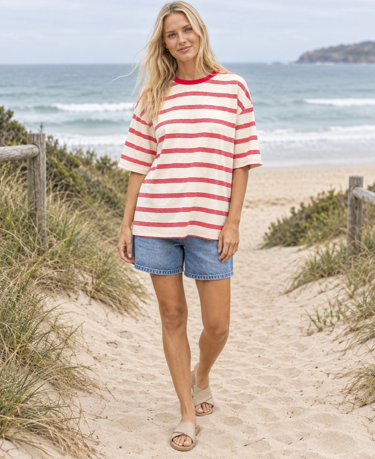 PAPER HEART / MIMI RED STRIPE TEE / PH12298
