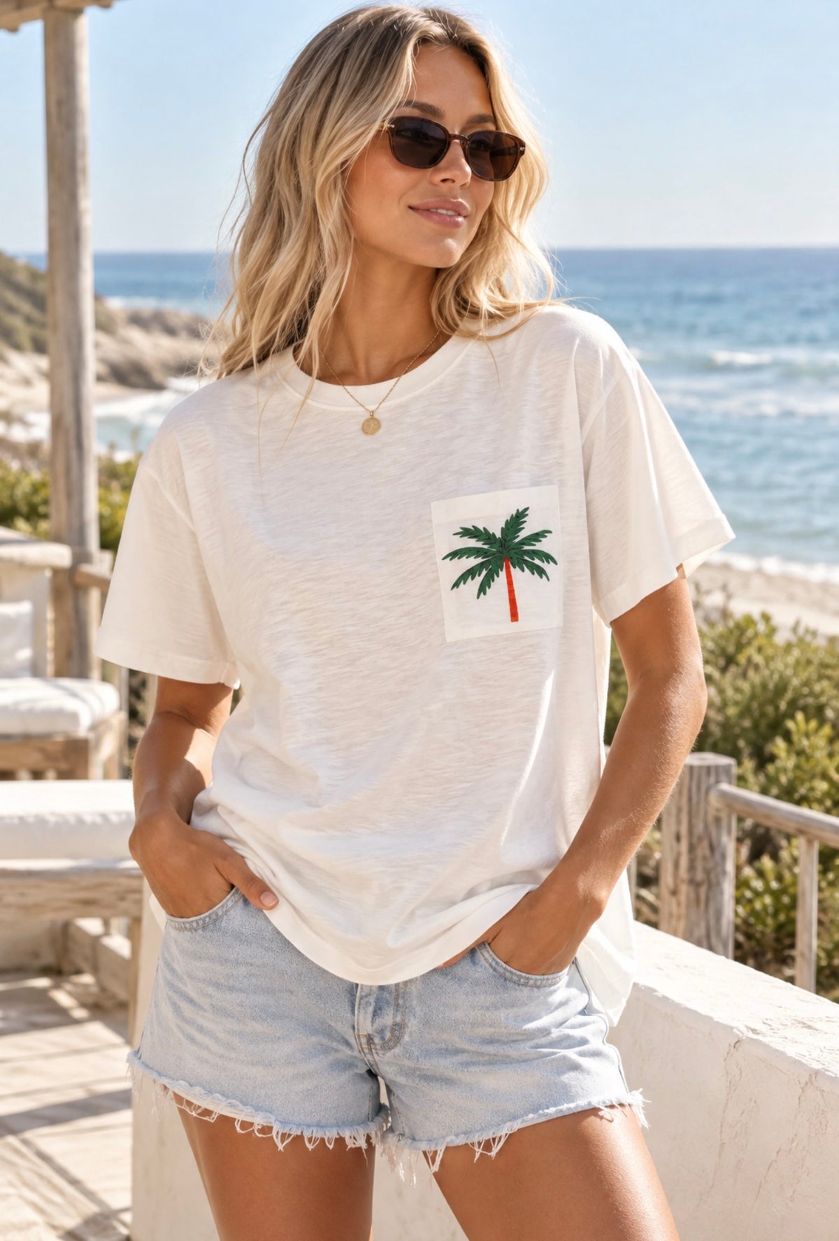 JOOP & GYPSY / COASTAL PALM TREE TEE / 11367