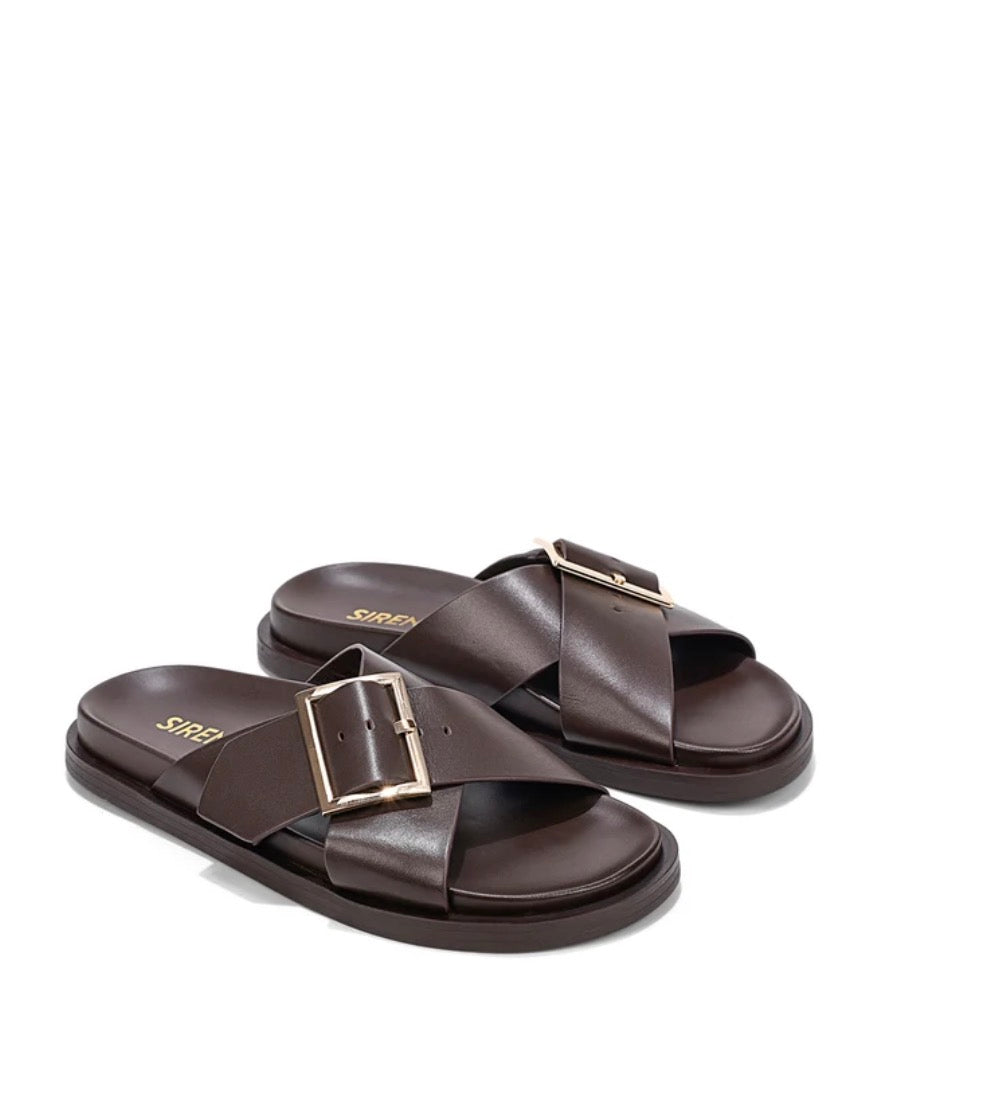 SIREN / LAKE LEATHER SLIDES