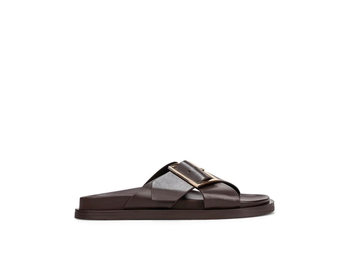 SIREN / LAKE LEATHER SLIDES