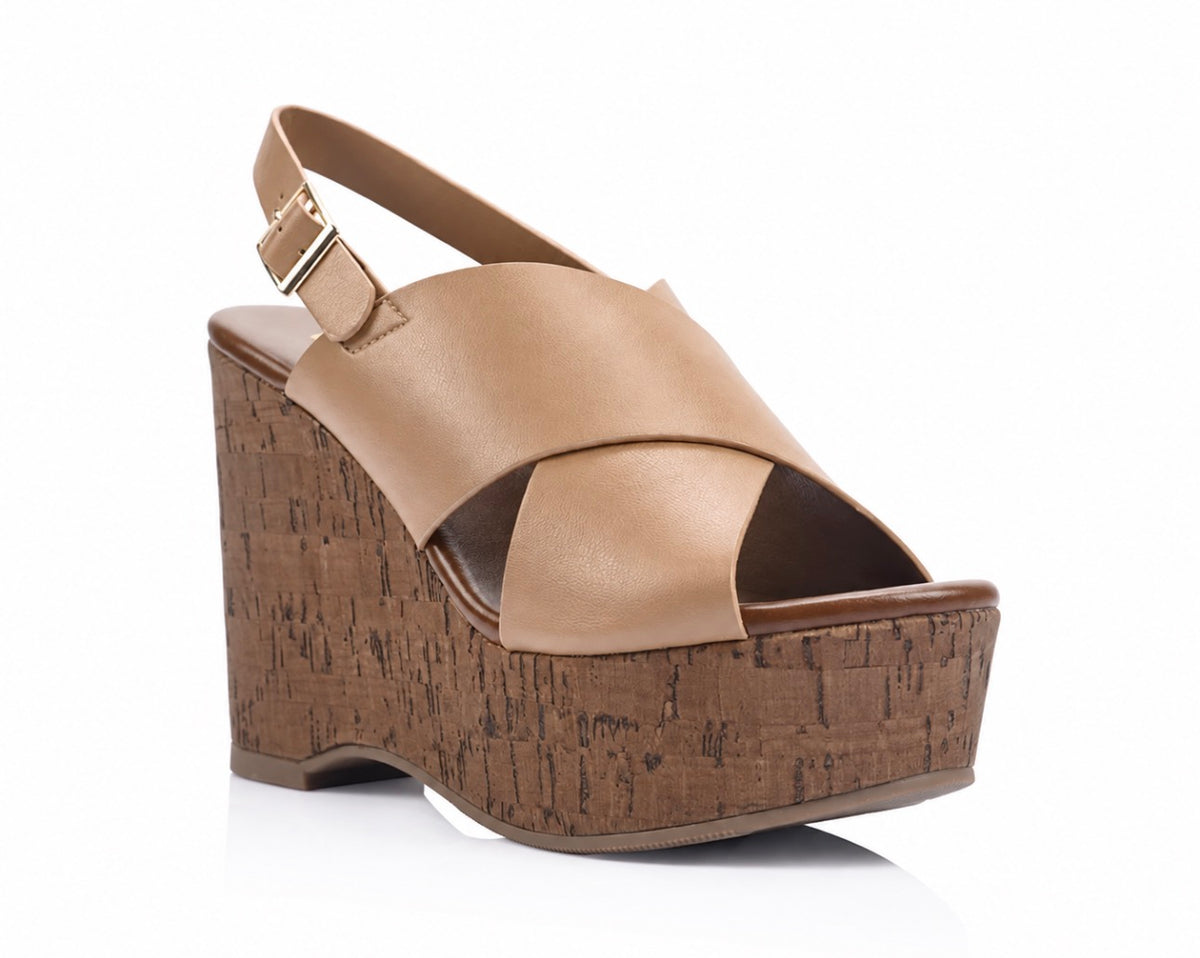 VERALI / JUNE PLATFORM / DARK CARAMEL TAN