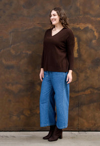 BOHO AUSTRALIA / BECCA KNIT TOP / COFFEE / BK26490434