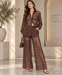 BY FRANKIE / SELF SPOT CHOCOLATE PANTS / 1146-3