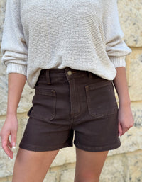 COUNTRY DENIM / THAT 70’S DENIM SHORTS / CHOCOLATE / CGJ1624